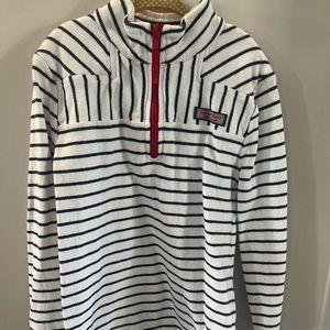 Vineyard vines navy and white striped pull over